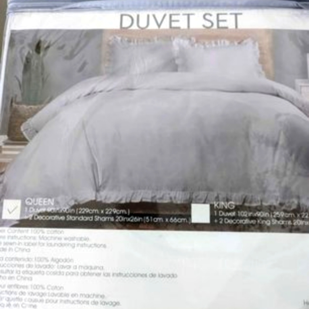 Duvet queen set
